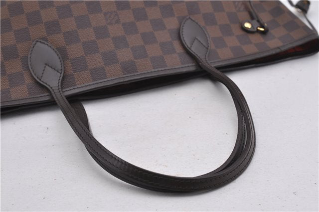 Authentic Louis Vuitton Damier Neverfull MM Shoulder Tote Bag N51105 LV 1329F