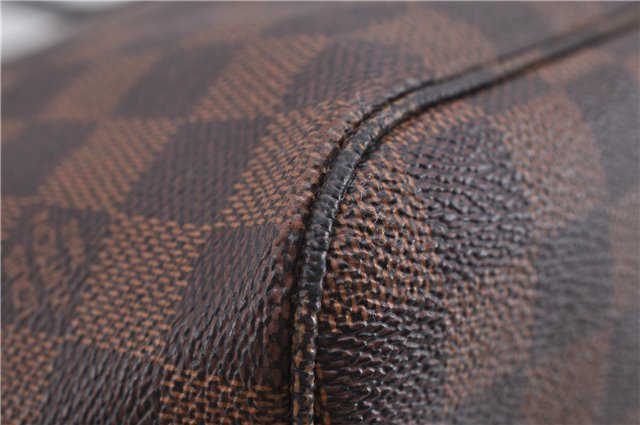 Authentic Louis Vuitton Damier Neverfull MM Shoulder Tote Bag N51105 LV 1329F