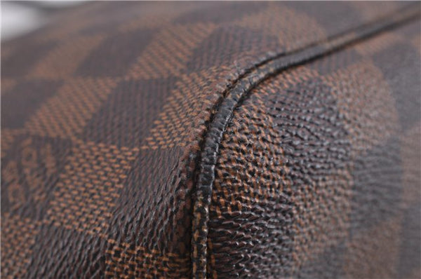 Authentic Louis Vuitton Damier Neverfull MM Shoulder Tote Bag N51105 LV 1329F