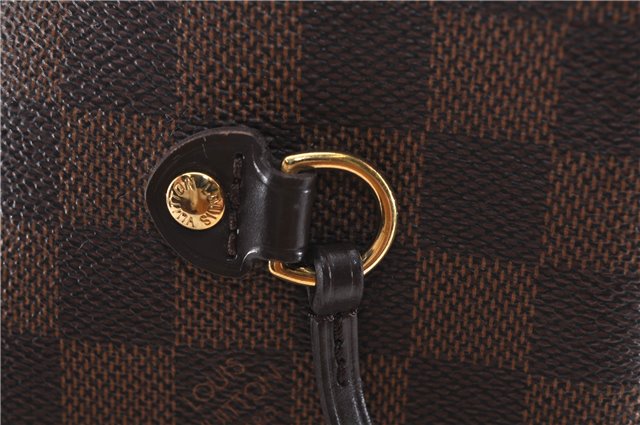 Authentic Louis Vuitton Damier Neverfull MM Shoulder Tote Bag N51105 LV 1329F