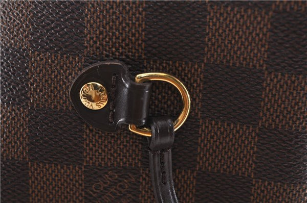 Authentic Louis Vuitton Damier Neverfull MM Shoulder Tote Bag N51105 LV 1329F
