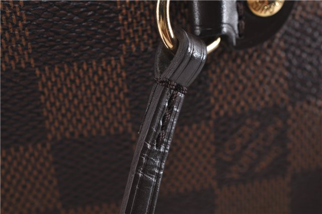 Authentic Louis Vuitton Damier Neverfull MM Shoulder Tote Bag N51105 LV 1329F