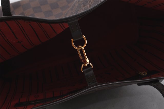 Authentic Louis Vuitton Damier Neverfull MM Shoulder Tote Bag N51105 LV 1329F