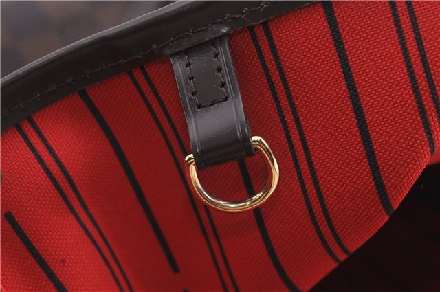 Authentic Louis Vuitton Damier Neverfull MM Shoulder Tote Bag N51105 LV 1329F