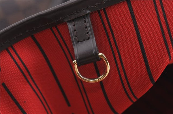 Authentic Louis Vuitton Damier Neverfull MM Shoulder Tote Bag N51105 LV 1329F