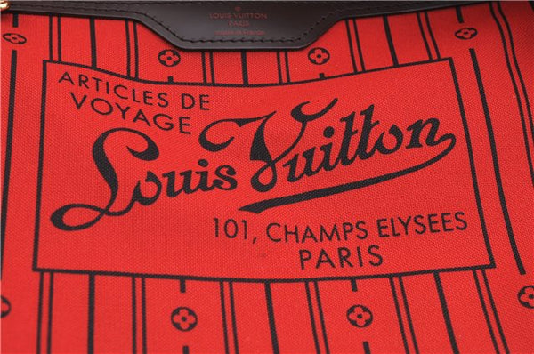 Authentic Louis Vuitton Damier Neverfull MM Shoulder Tote Bag N51105 LV 1329F