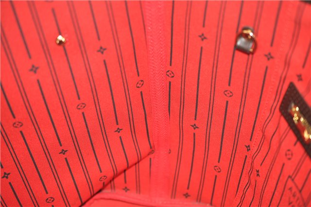 Authentic Louis Vuitton Damier Neverfull MM Shoulder Tote Bag N51105 LV 1329F