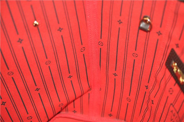 Authentic Louis Vuitton Damier Neverfull MM Shoulder Tote Bag N51105 LV 1329F