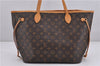 Authentic Louis Vuitton Monogram Neverfull MM Tote Bag Fuchsia M40996 Pink 1335F