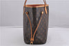 Authentic Louis Vuitton Monogram Neverfull MM Tote Bag Fuchsia M40996 Pink 1335F