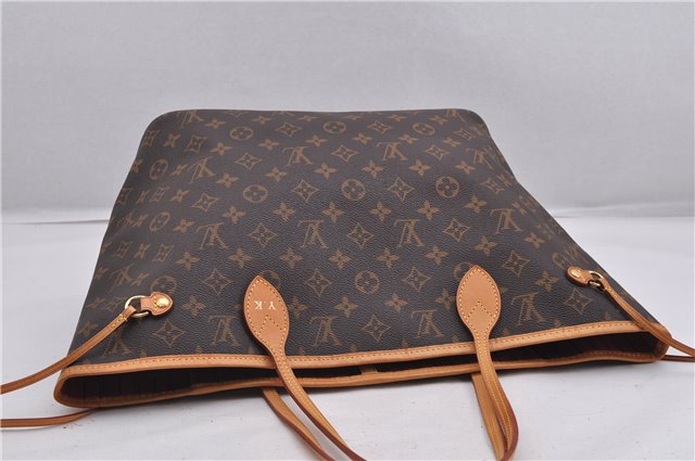 Authentic Louis Vuitton Monogram Neverfull MM Tote Bag Fuchsia M40996 Pink 1335F