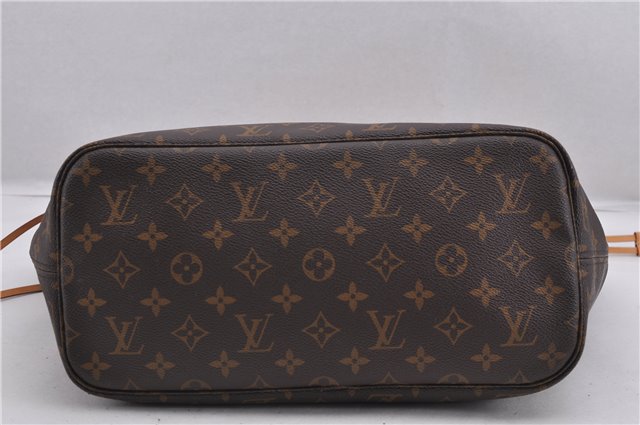 Authentic Louis Vuitton Monogram Neverfull MM Tote Bag Fuchsia M40996 Pink 1335F