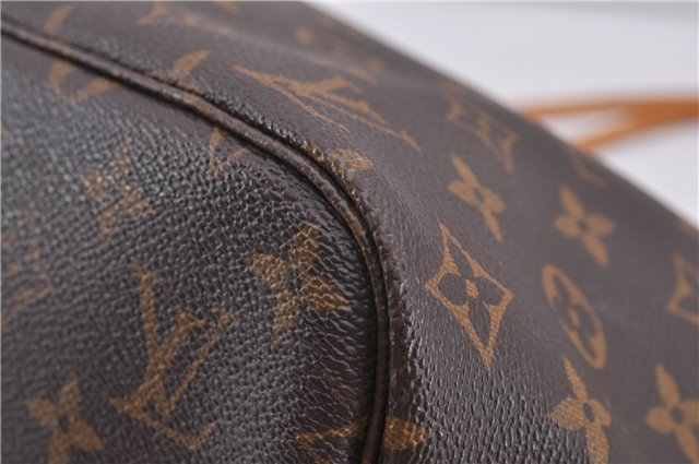 Authentic Louis Vuitton Monogram Neverfull MM Tote Bag Fuchsia M40996 Pink 1335F