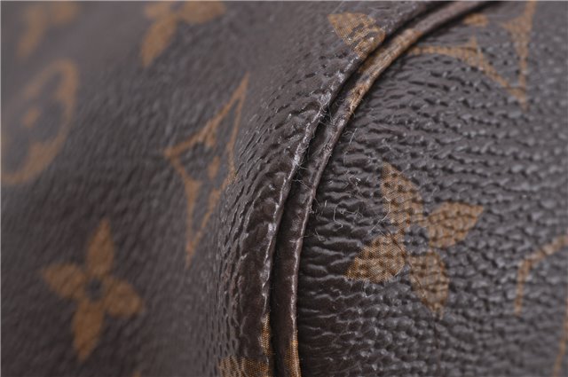 Authentic Louis Vuitton Monogram Neverfull MM Tote Bag Fuchsia M40996 Pink 1335F