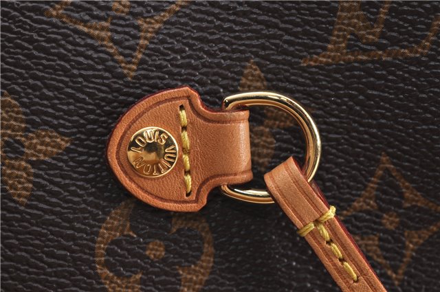 Authentic Louis Vuitton Monogram Neverfull MM Tote Bag Fuchsia M40996 Pink 1335F