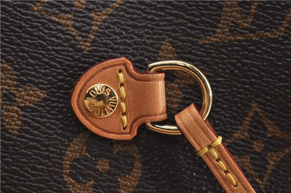 Authentic Louis Vuitton Monogram Neverfull MM Tote Bag Fuchsia M40996 Pink 1335F