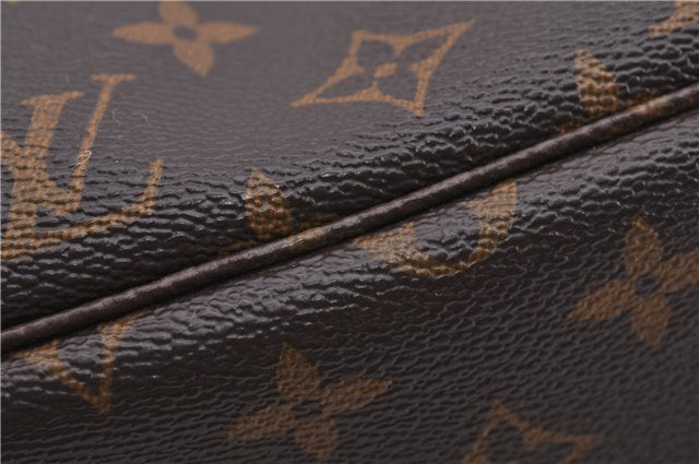 Authentic Louis Vuitton Monogram Neverfull MM Tote Bag Fuchsia M40996 Pink 1335F