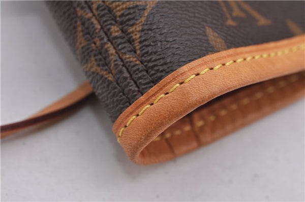 Authentic Louis Vuitton Monogram Neverfull MM Tote Bag Fuchsia M40996 Pink 1335F