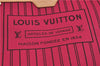 Authentic Louis Vuitton Monogram Neverfull MM Tote Bag Fuchsia M40996 Pink 1335F