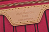 Authentic Louis Vuitton Monogram Neverfull MM Tote Bag Fuchsia M40996 Pink 1335F