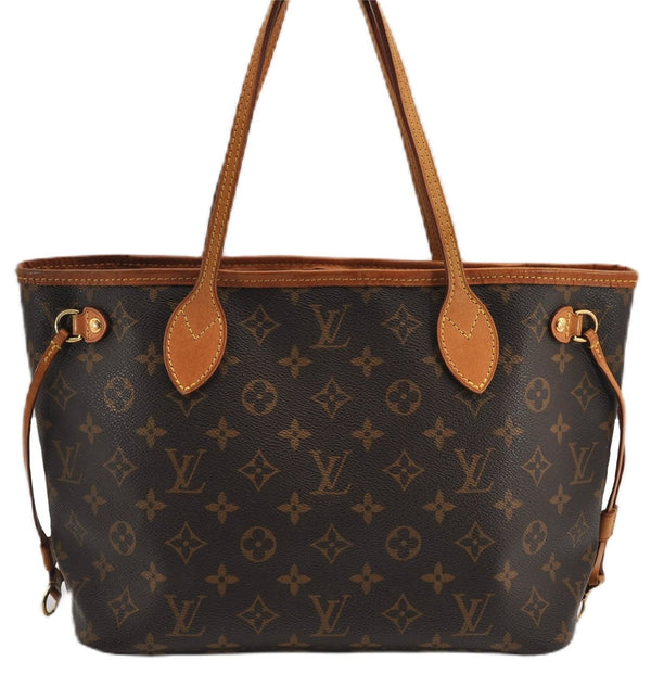 Authentic Louis Vuitton Monogram Neverfull PM Tote Bag Pink M41245 LV 1336F