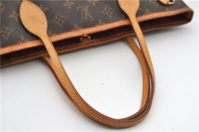 Authentic Louis Vuitton Monogram Neverfull PM Tote Bag Pink M41245 LV 1336F
