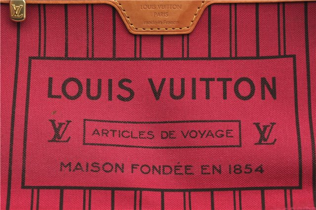 Authentic Louis Vuitton Monogram Neverfull PM Tote Bag Pink M41245 LV 1336F