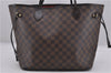 Authentic Louis Vuitton Damier Neverfull MM Shoulder Tote Bag N51105 LV 1348F