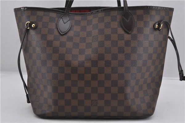 Authentic Louis Vuitton Damier Neverfull MM Shoulder Tote Bag N51105 LV 1348F