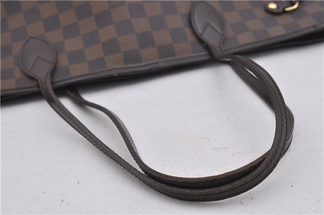 Authentic Louis Vuitton Damier Neverfull MM Shoulder Tote Bag N51105 LV 1348F