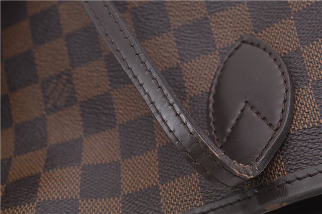 Authentic Louis Vuitton Damier Neverfull MM Shoulder Tote Bag N51105 LV 1348F