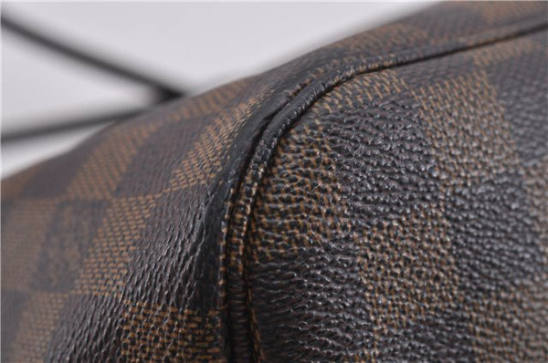 Authentic Louis Vuitton Damier Neverfull MM Shoulder Tote Bag N51105 LV 1348F