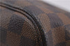 Authentic Louis Vuitton Damier Neverfull MM Shoulder Tote Bag N51105 LV 1348F