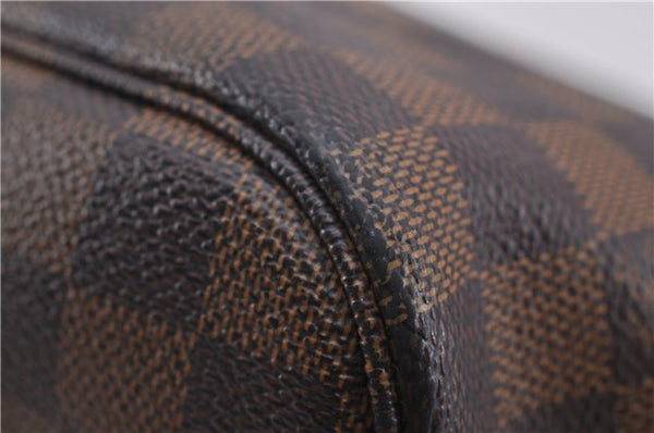 Authentic Louis Vuitton Damier Neverfull MM Shoulder Tote Bag N51105 LV 1348F