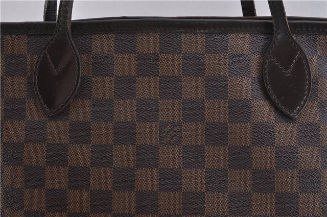 Authentic Louis Vuitton Damier Neverfull MM Shoulder Tote Bag N51105 LV 1348F