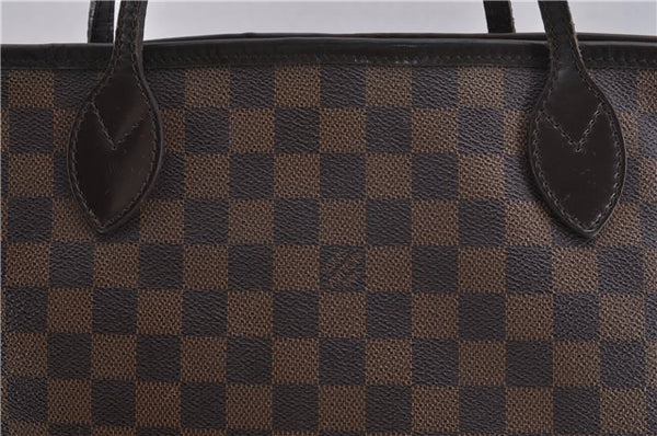 Authentic Louis Vuitton Damier Neverfull MM Shoulder Tote Bag N51105 LV 1348F