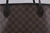 Authentic Louis Vuitton Damier Neverfull MM Shoulder Tote Bag N51105 LV 1348F