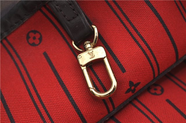 Authentic Louis Vuitton Damier Neverfull MM Shoulder Tote Bag N51105 LV 1348F