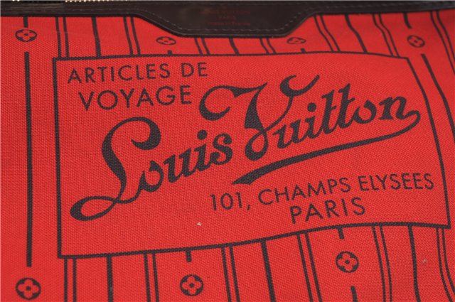 Authentic Louis Vuitton Damier Neverfull MM Shoulder Tote Bag N51105 LV 1348F