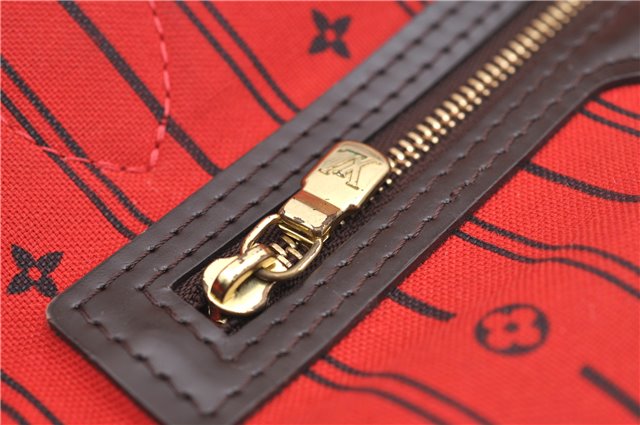 Authentic Louis Vuitton Damier Neverfull MM Shoulder Tote Bag N51105 LV 1348F