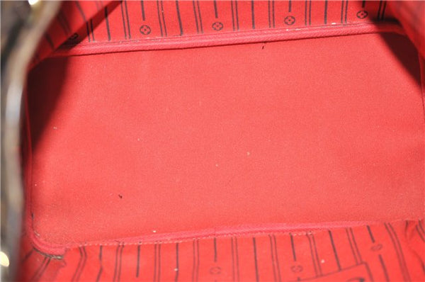 Authentic Louis Vuitton Damier Neverfull MM Shoulder Tote Bag N51105 LV 1348F