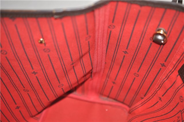 Authentic Louis Vuitton Damier Neverfull MM Shoulder Tote Bag N51105 LV 1348F