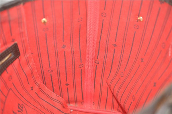 Authentic Louis Vuitton Damier Neverfull MM Shoulder Tote Bag N51105 LV 1348F