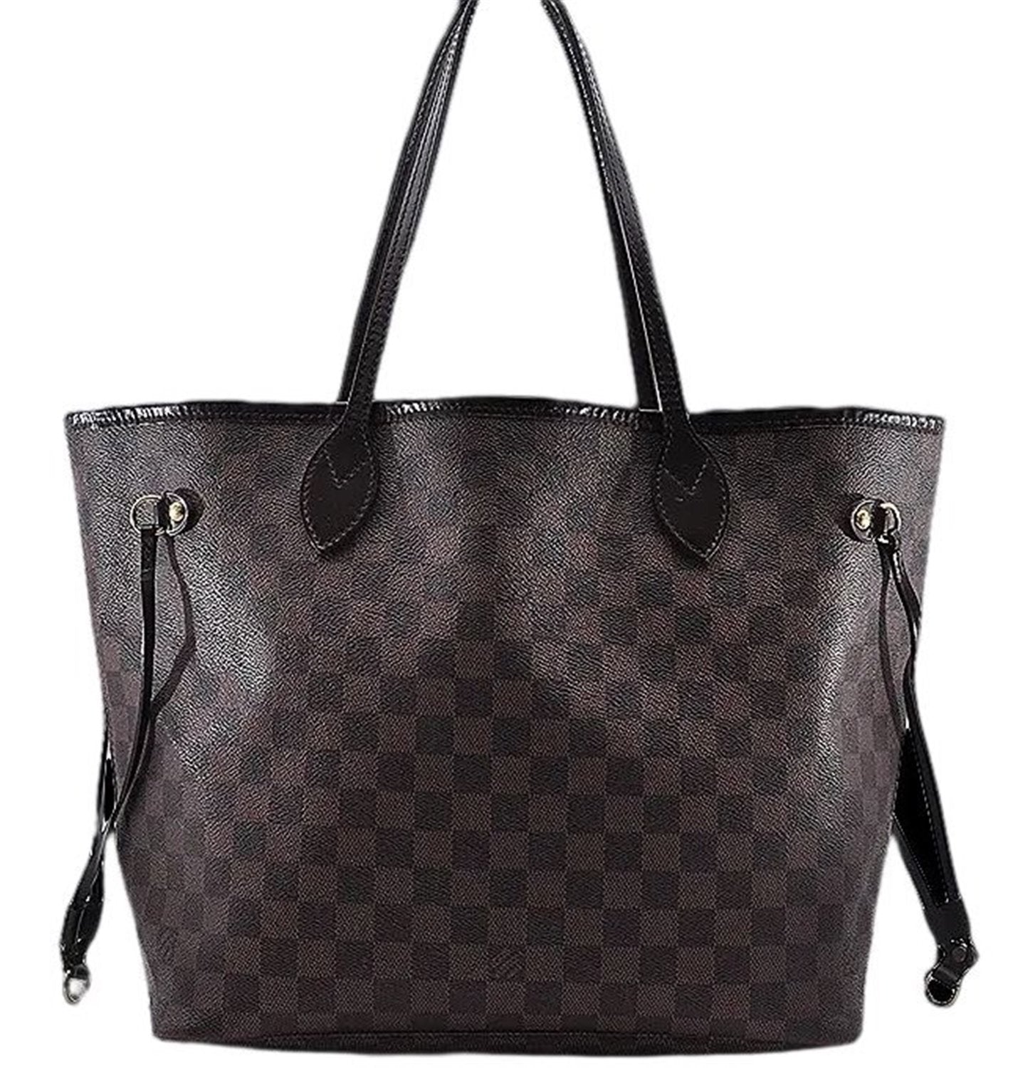 Authentic Louis Vuitton Damier Neverfull MM Shoulder Tote Bag N51105 LV 1379E