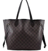 Authentic Louis Vuitton Damier Neverfull MM Shoulder Tote Bag N51105 LV 1379E