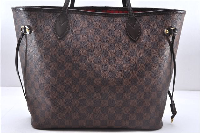 Authentic Louis Vuitton Damier Neverfull MM Shoulder Tote Bag N51105 LV 1379E