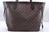 Authentic Louis Vuitton Damier Neverfull MM Shoulder Tote Bag N51105 LV 1379E