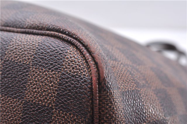 Authentic Louis Vuitton Damier Neverfull MM Shoulder Tote Bag N51105 LV 1379E