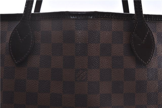 Authentic Louis Vuitton Damier Neverfull MM Shoulder Tote Bag N51105 LV 1379E