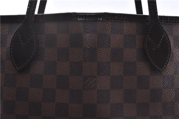 Authentic Louis Vuitton Damier Neverfull MM Shoulder Tote Bag N51105 LV 1379E